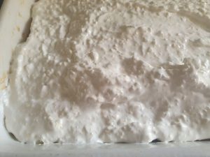 Herregårdskage med rabarber & kokos marengs