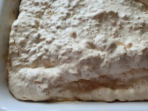 Herregårdskage med rabarber & kokos marengs