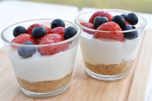 DSC_0080 • nogetiovnen.dk Koldskål cheesecake i glas - uden husblas