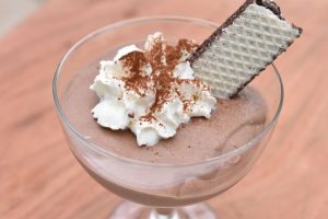 Baileys cheesecake med chokolade - i glas