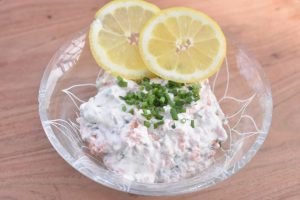 Flødeost dip med purløg - nem dressing