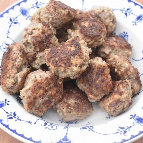 Oksefrikadeller - krydrede oksekødsfrikadeller