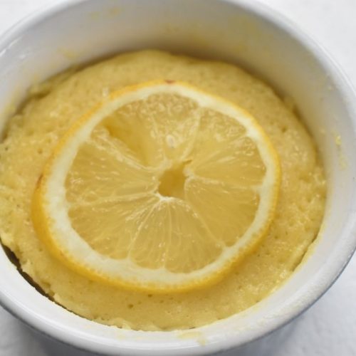 Kage i kop med citron - citronkage i mikroovn