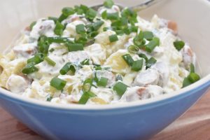 DSC_2978 • nogetiovnenstaging.com Wienersalat - kold kartoffelsalat med pølser