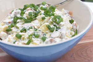 DSC_2981 • nogetiovnenstaging.com Wienersalat - kold kartoffelsalat med pølser