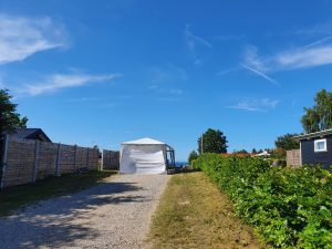 Sommer vejfest i sommerhuset med mad udefra