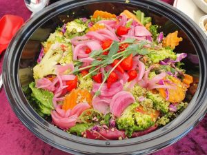 Sommer vejfest i sommerhuset med mad udefra