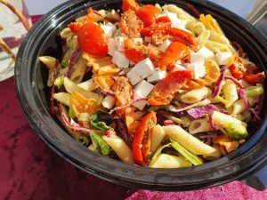 Sommer vejfest i sommerhuset med mad udefra