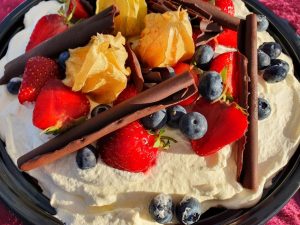 Sommer vejfest i sommerhuset med mad udefra