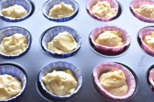 Små mazarinkager med marcipan og Nutella