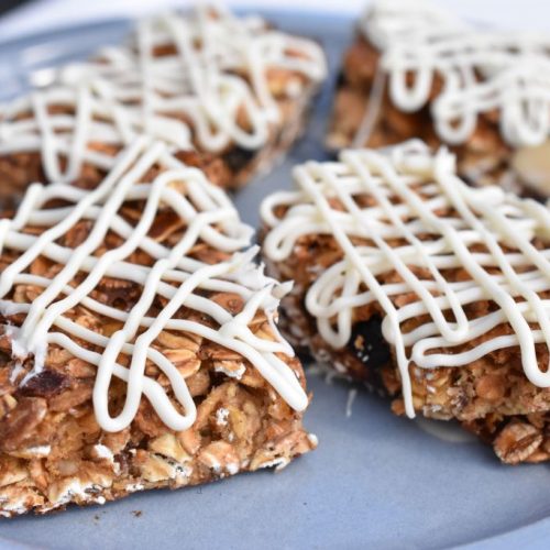 Hjemmelavet müslibar med kondenseret mælk