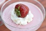 Jordbær panna cotta - nem fløde dessert