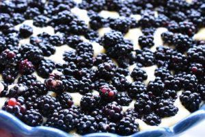 Brombærkage med crumble - saftig & lækker