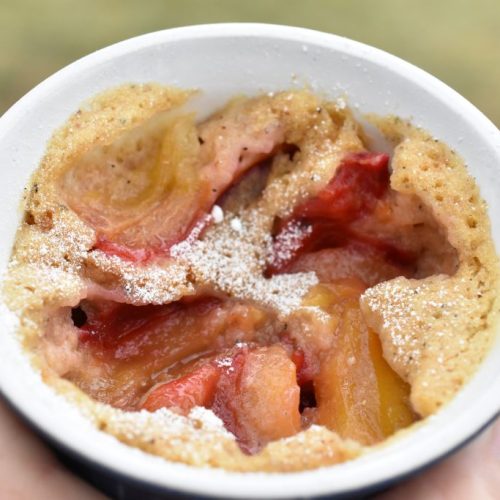 Blommekage i kop - nem kage i mikroovn