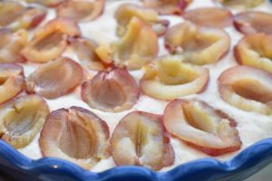 Blommetærte med marengs - nem kage