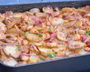 One pan med kylling & kartofler - kylling i fad