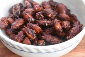 Brændte mandler med kanel og vanilje