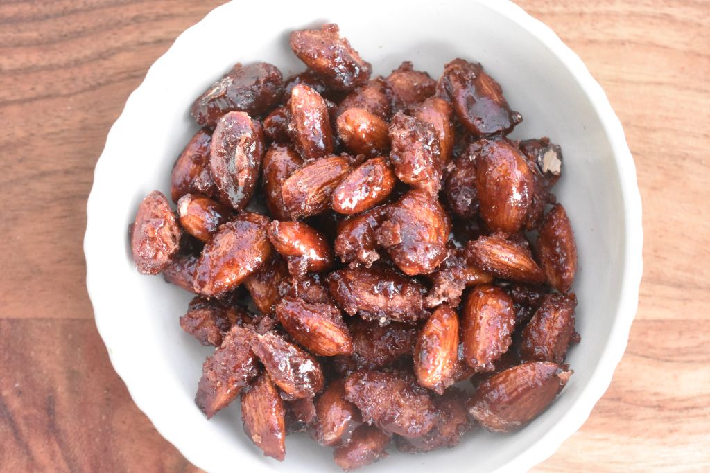 Brændte mandler med kanel og vanilje