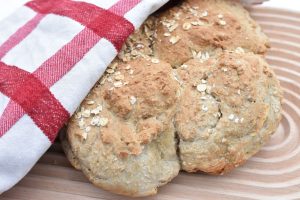 Langtidshævede boller i airfryer - nem opskrift