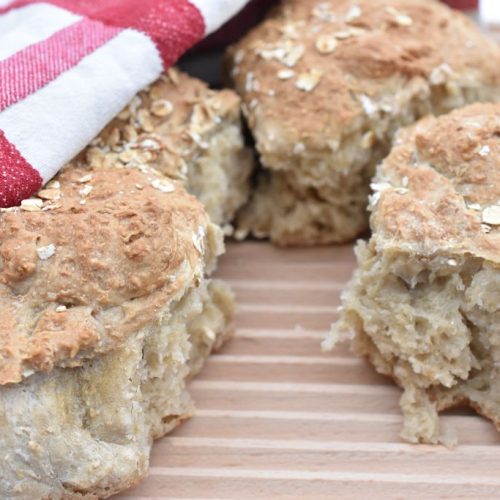 Langtidshævede boller i airfryer - nem opskrift