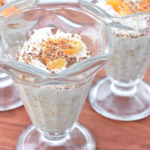 Appelsinris dessert - risalamande med appelsin