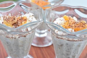 Appelsinris dessert - risalamande med appelsin