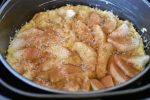 Kokoskage med æbler i airfryer - nem opskrift
