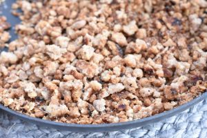 Crumble crunch til kager & desserter - opskrift