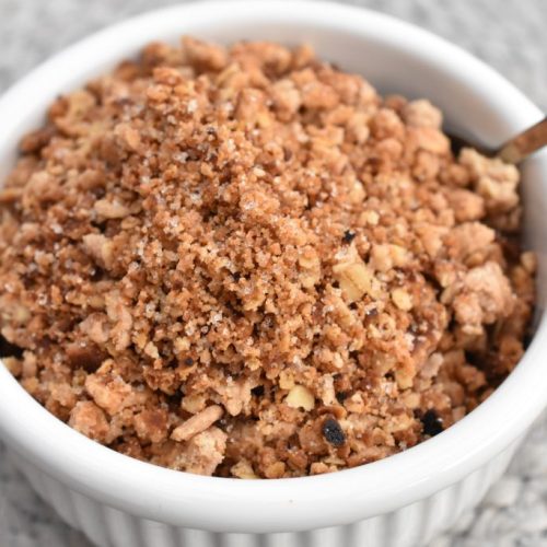 Crumble crunch til kager & desserter - opskrift