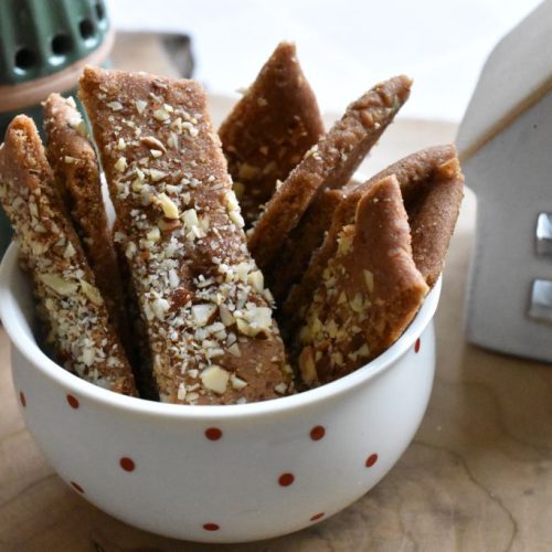 Nemme jule småkager - karamelsnitter til jul