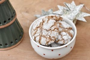 Jule crinkle cookies med kanel - nem opskrift