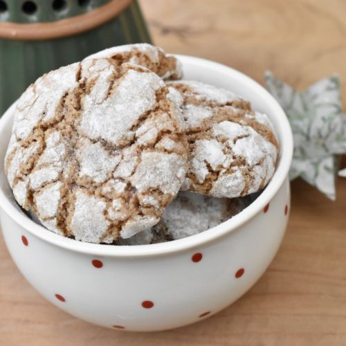 Jule crinkle cookies med kanel - nem opskrift