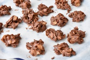 Nougat knas med cornflakes & mandler