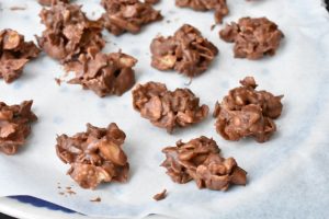 Nougat knas med cornflakes & mandler