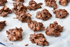 Nougat knas med cornflakes & mandler