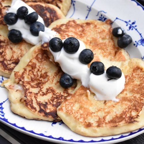 Protein pandekager med skyr og havregryn