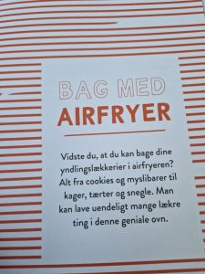 Airfryer kogebog - giweaway & anmeldelse