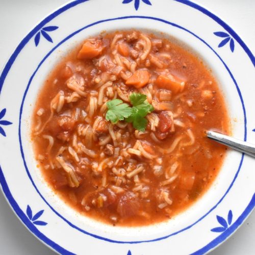Bacon suppe - nem minestrone suppe opskrift