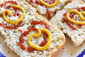 Foccacia sandwich med mozzarella