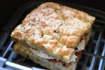 Foccacia sandwich med mozzarella