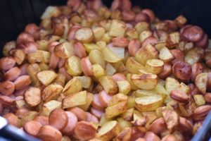 Pølsemix i airfryer - nem opskrift med pølser