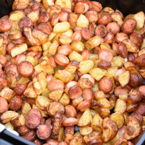 Pølsemix i airfryer - nem opskrift med pølser