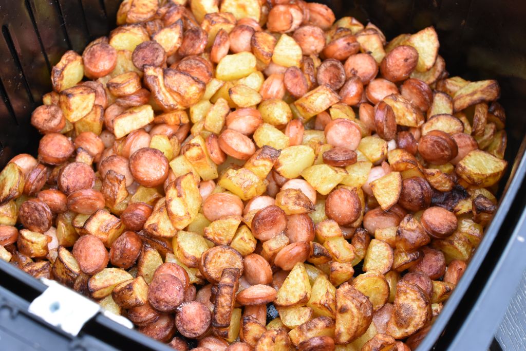 Pølsemix i airfryer - nem opskrift med pølser