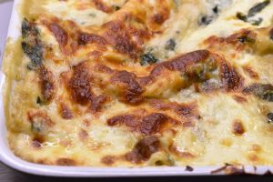 Vegetar lasagne med spinat - spinatlasagne