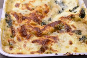 Vegetar lasagne med spinat - spinatlasagne