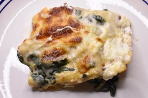 Vegetar lasagne med spinat - spinatlasagne