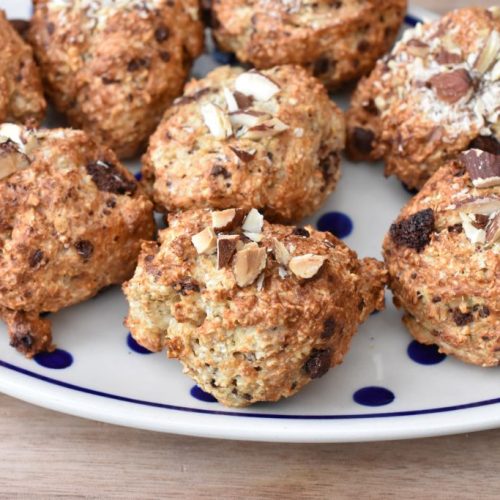 Skyrboller med chokolade i airfryer eller ovn