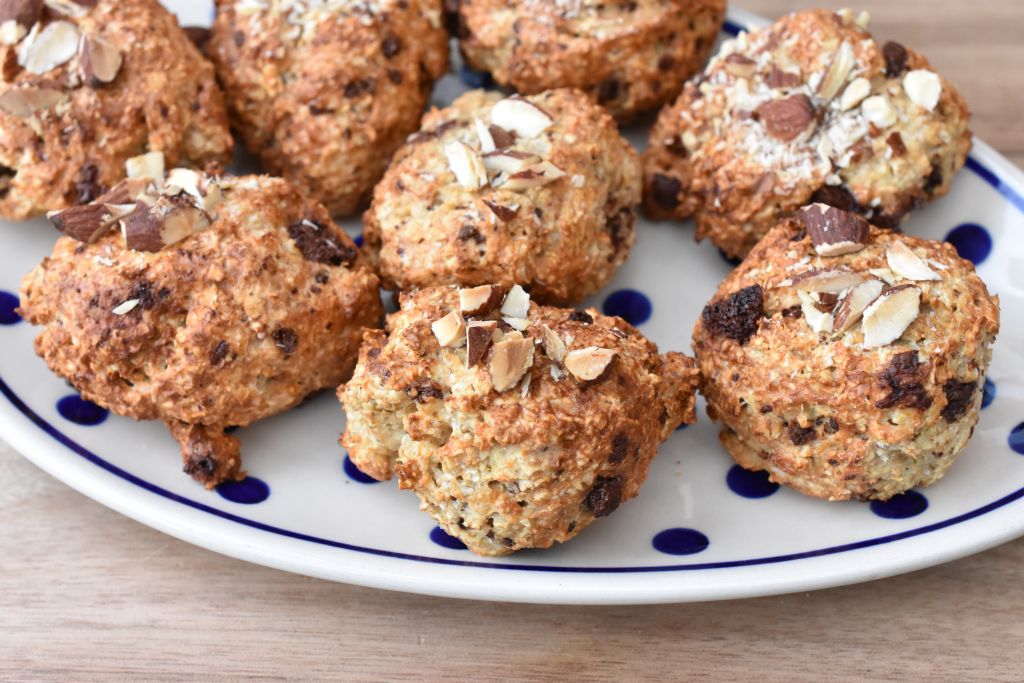 Skyrboller med chokolade i airfryer eller ovn