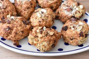 Skyrboller med chokolade i airfryer eller ovn