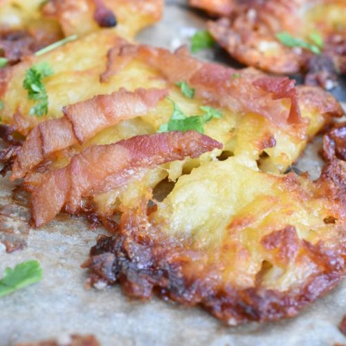 Knuste kartofler med bacon - nem opskrift